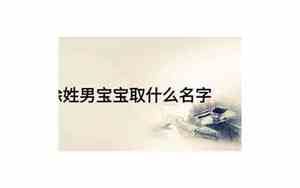 徐志男宝宝名字
