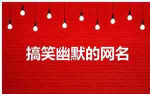幽默的网名