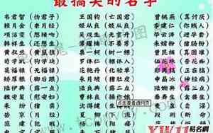 搞怪公司名字搞笑女孩