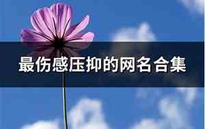 压抑的网名