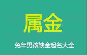 兔宝宝男孩缺金名字