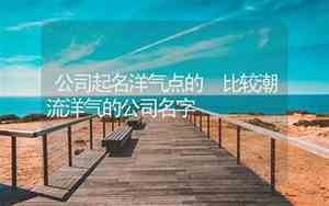 健康洋气的公司名字