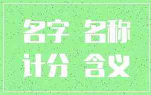 店铺名好名字打分测试