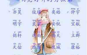 好听的女生名字唯美动漫