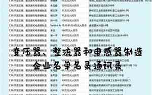 变压器公司起名字大全