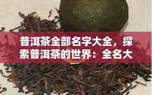 普洱公司名字大全