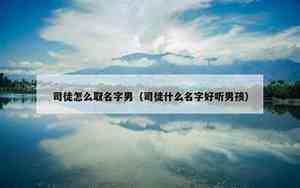 好听的司徒名