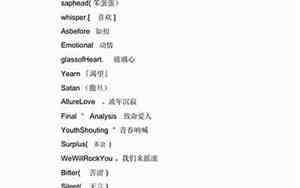 好听的男生英文艺名
