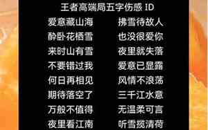 五字伤感网名
