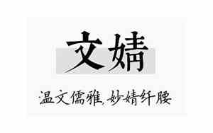 好听的文婧名字