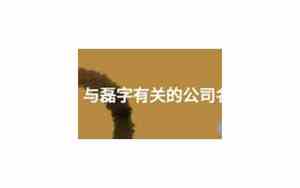 岐字有关的公司名字