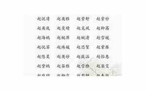 姓赵求好听的名字