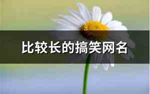 比较长的网名