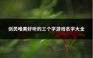 凉腐好听的名字