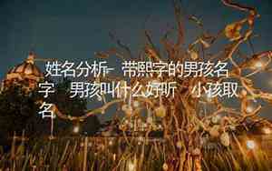 今年小孩名字叫什么好听