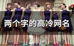 两个字的高冷网名