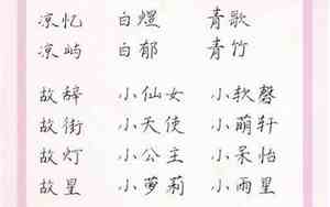 简单网名女