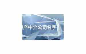 中介公司名字推荐高级