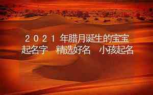 2021年腊月宝宝名字