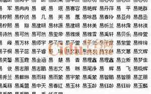 好听的名字易姓