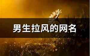 拉风的网名