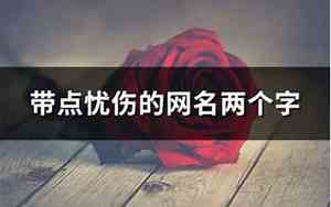 忧伤的网名
