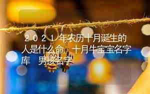 农历11月份牛宝宝名字