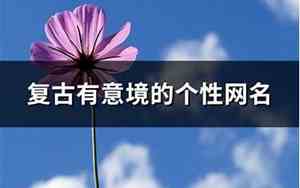 意境网名