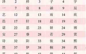 新生男女宝宝名字
