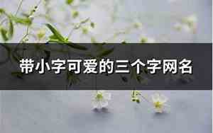 小字网名
