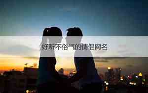 好听不俗气的情侣网名