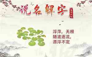 姓萍有什么好名字吗