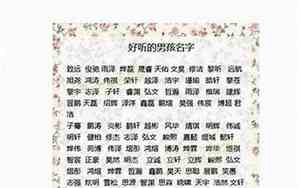 吉祥宝宝大孩子名字
