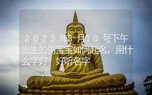 下午出生男宝宝名字