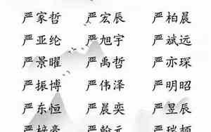 严姓鸡宝宝名字