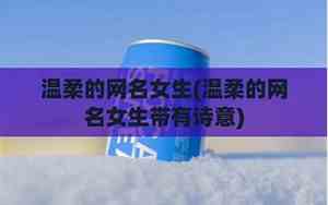 带有温柔的网名