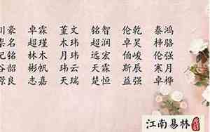 姓范谐音好名字男孩子