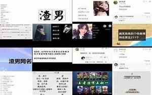 带渣男的网名