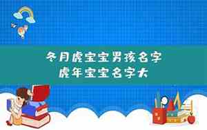 冬月女虎宝宝名字