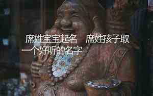姓席宝宝名字