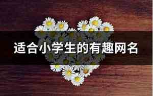 小学生网名大全