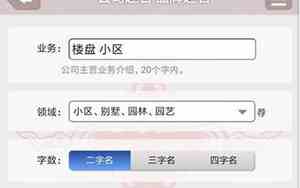 名扬环宇公司起名软件