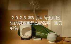 丑时生的男宝宝名字