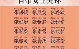 张姓取不出好名字