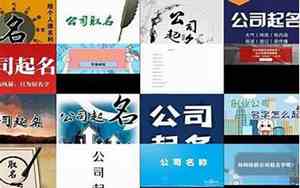 公司起名有趣书籍