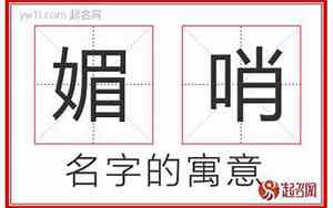 带媚字的公司名字