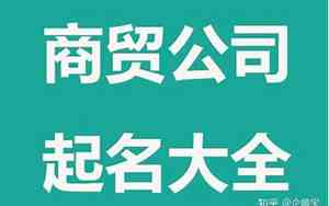 海边商贸公司名字大全