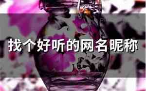 找个网名好听的
