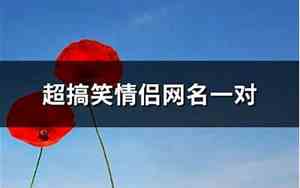一对网名