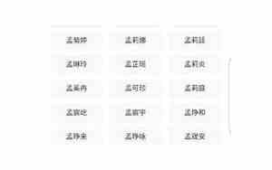 带孟的网名